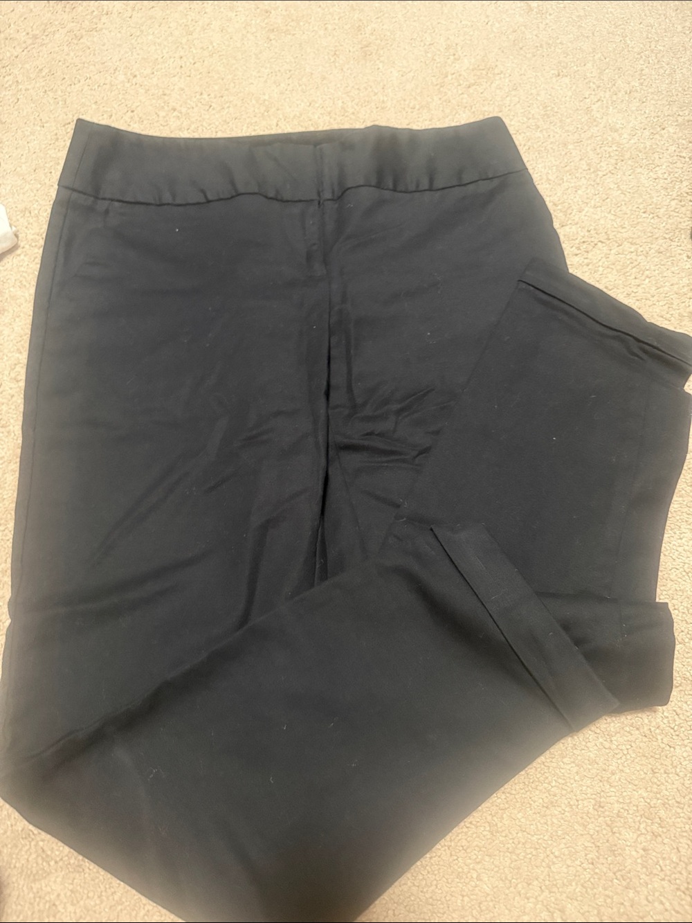 Worthington Black Cropped Pull-On Ponte Pants